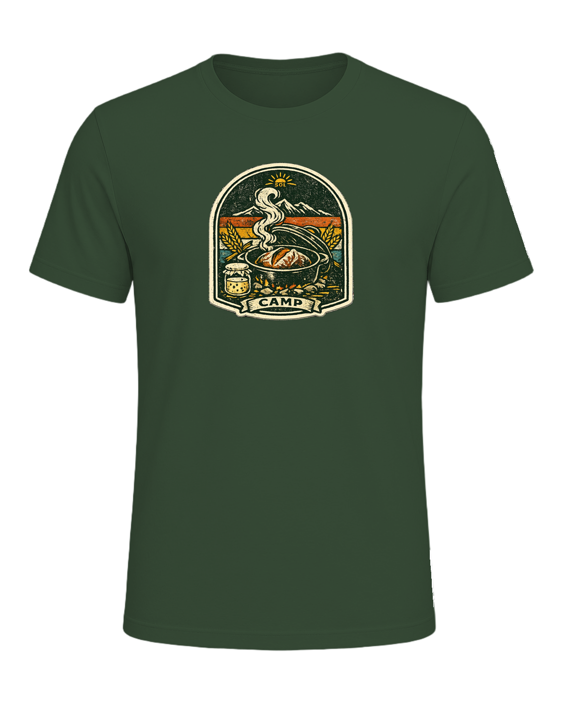 Wild Yeast Camp Tee — Heather Forest