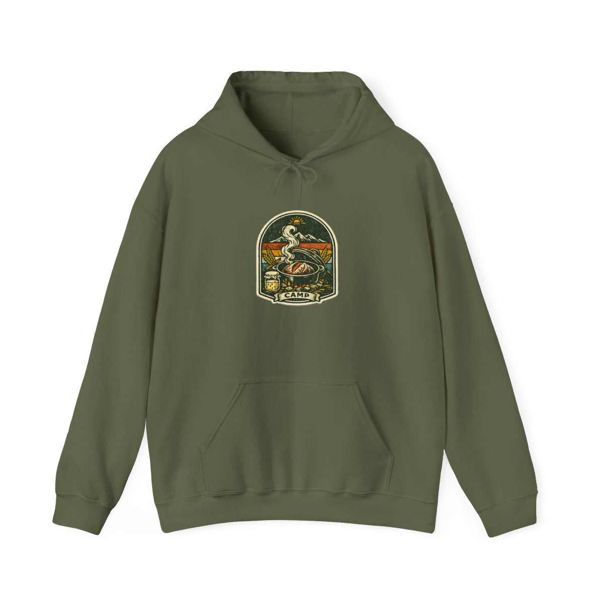 Sourdough Camping Hoodie — Wild Yeast Camp — hoodie design