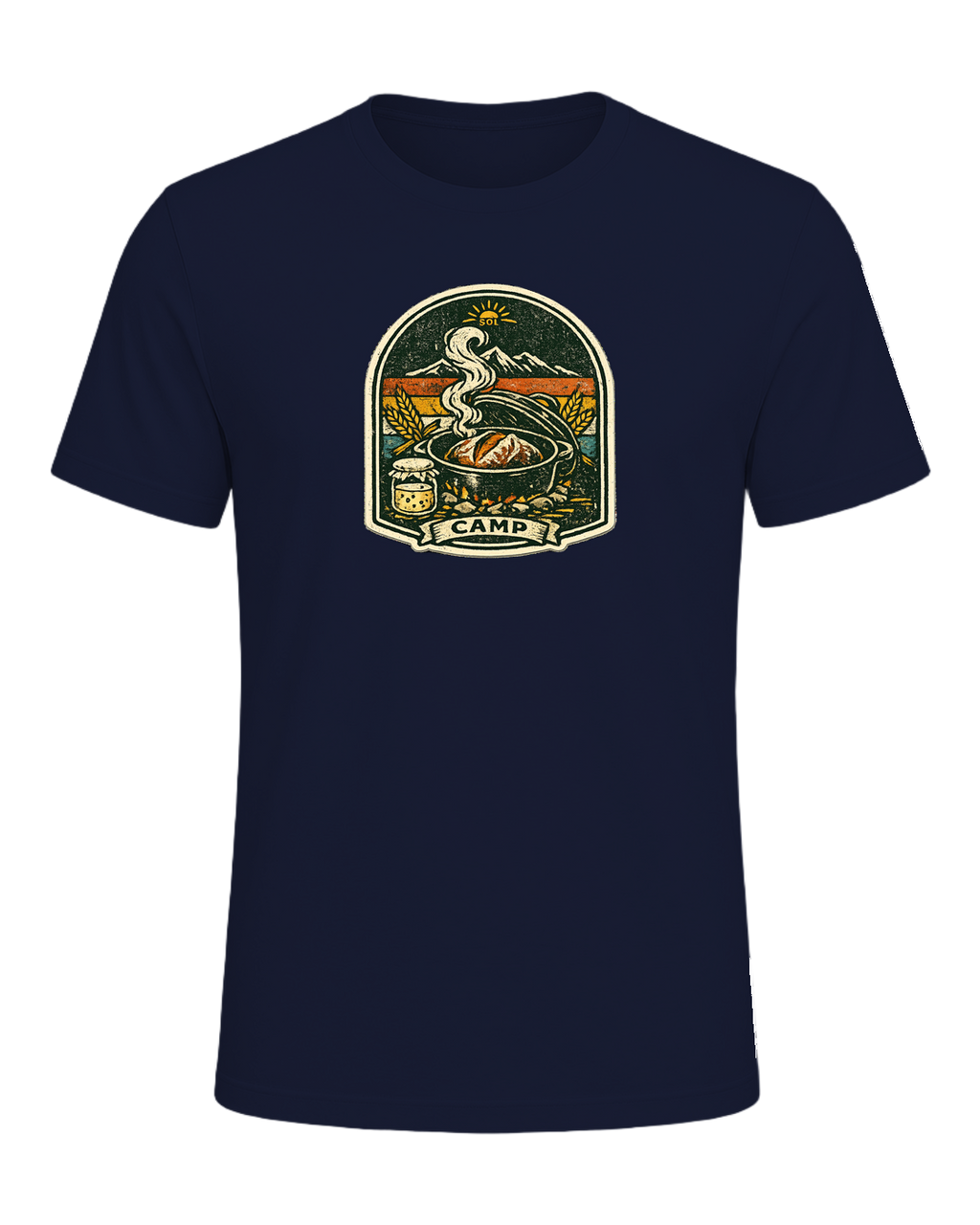 Wild Yeast Camp Tee — Navy