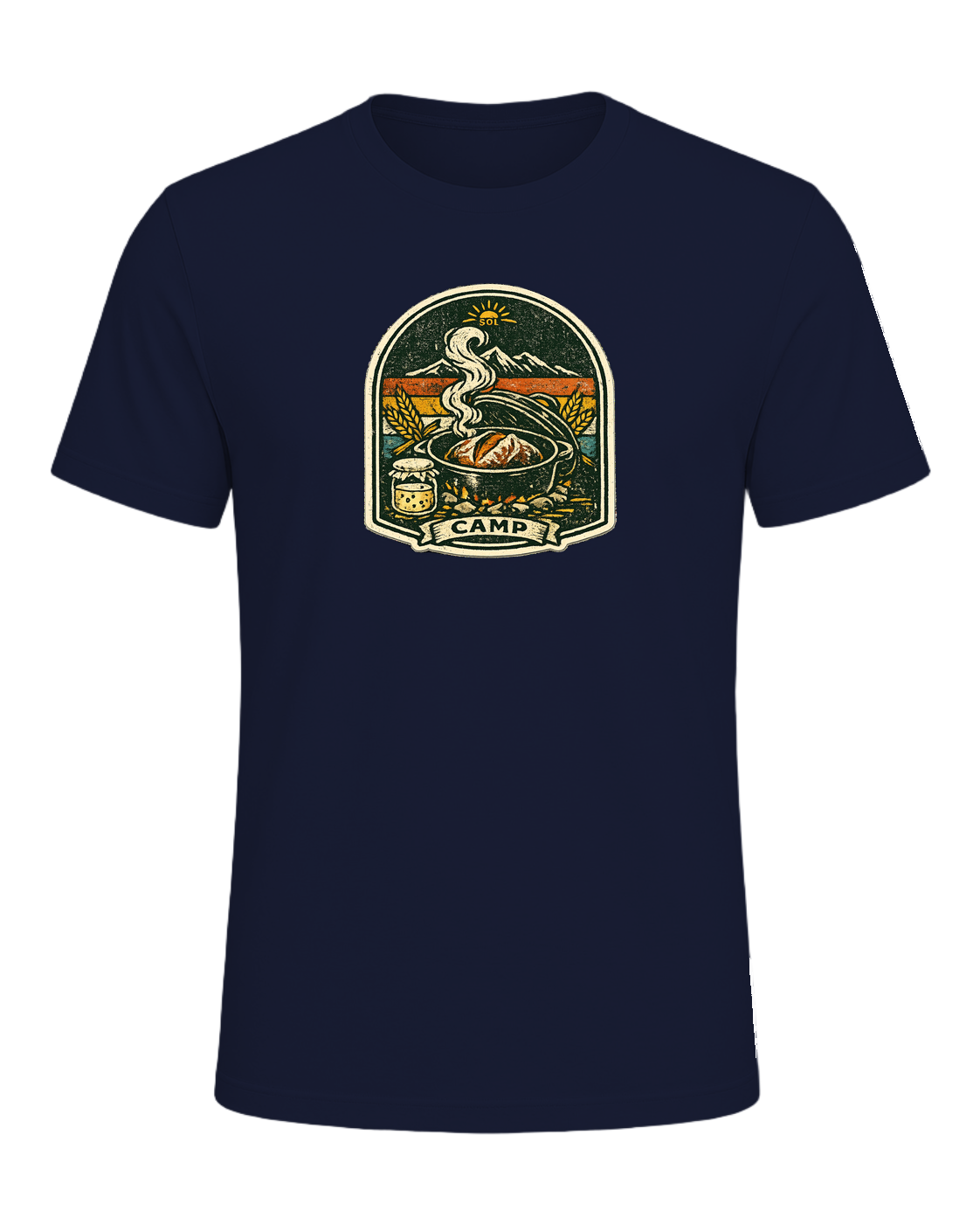 Wild Yeast Camp Tee — Navy