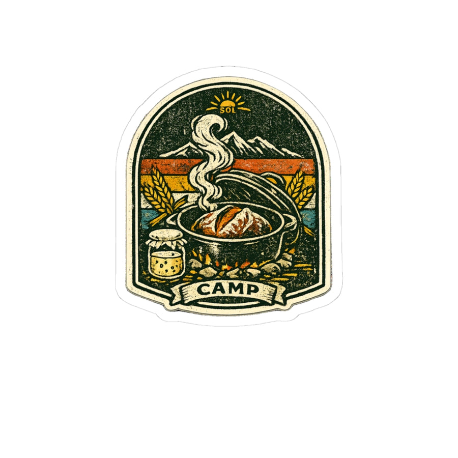 Sourdough Camping Sticker — Wild Yeast Camp