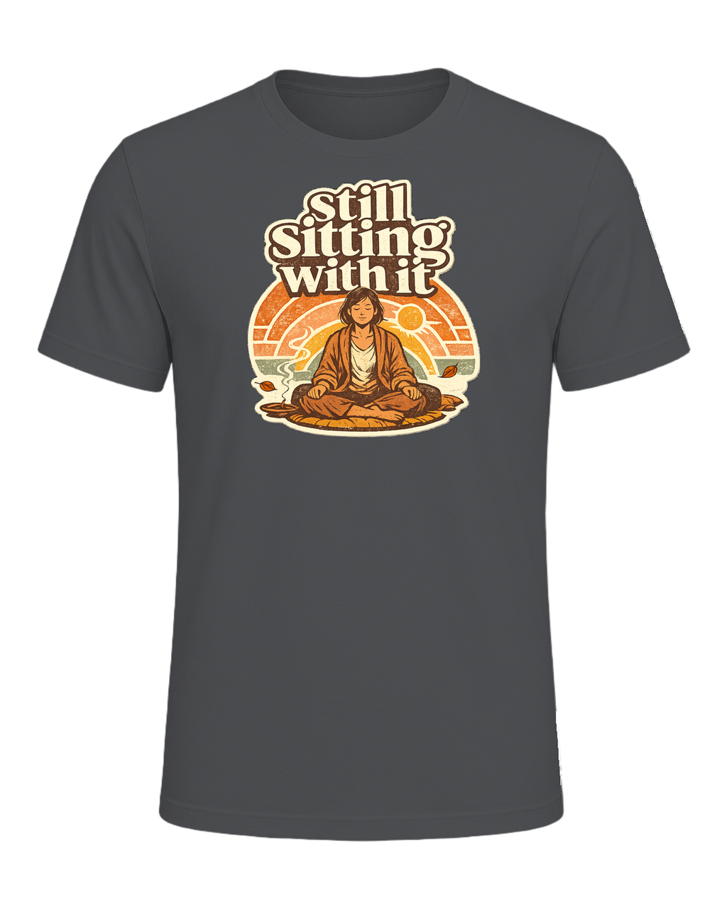 Still Sitting With It Tee — Asphalt