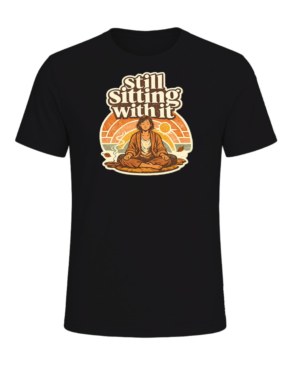 Still Sitting With It Tee — Dark Grey Heather