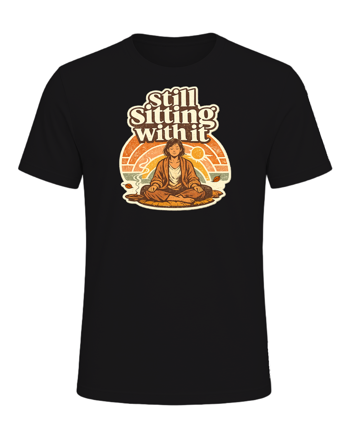 Still Sitting With It Tee — Dark Grey Heather