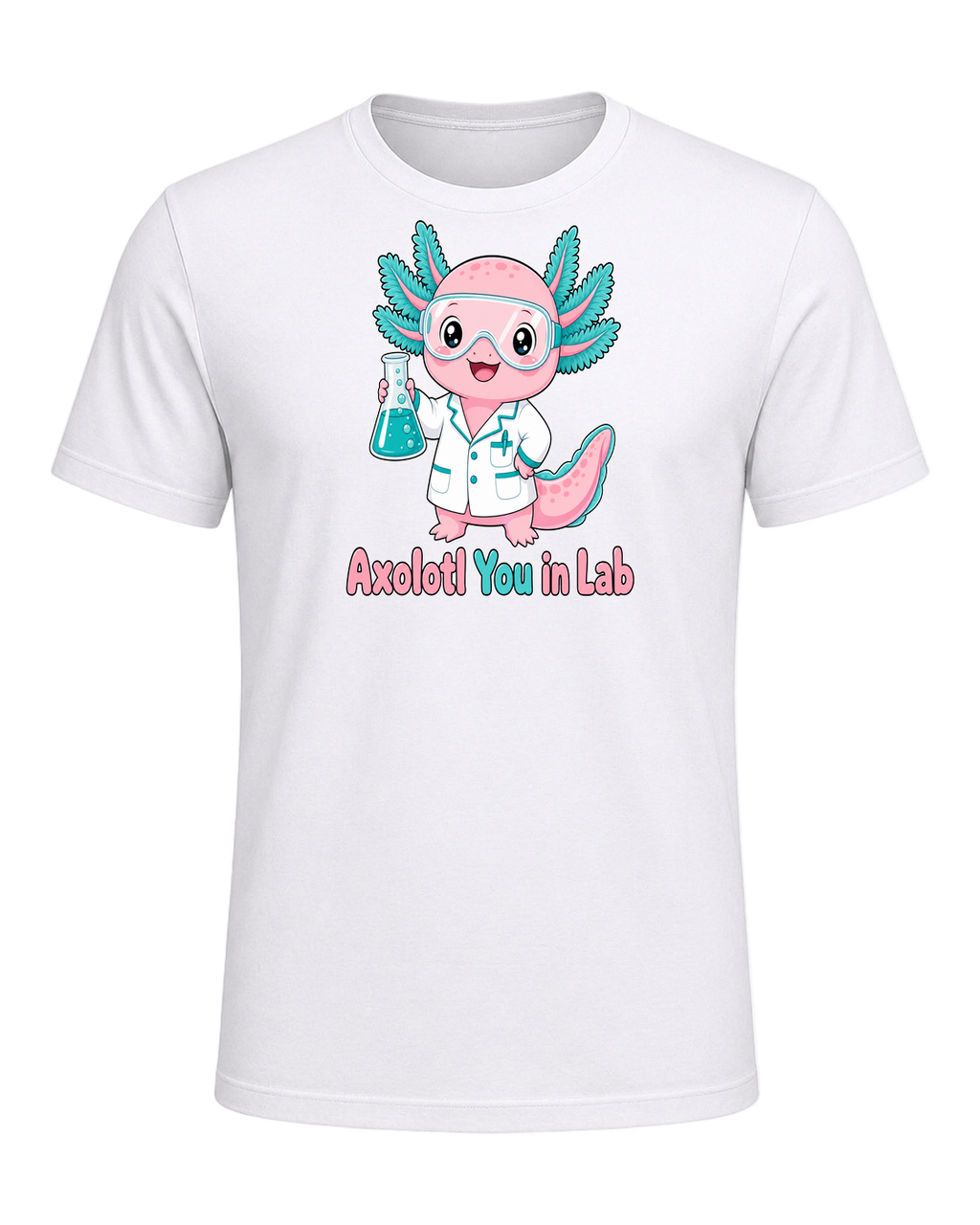 Axolotl Scientist — White