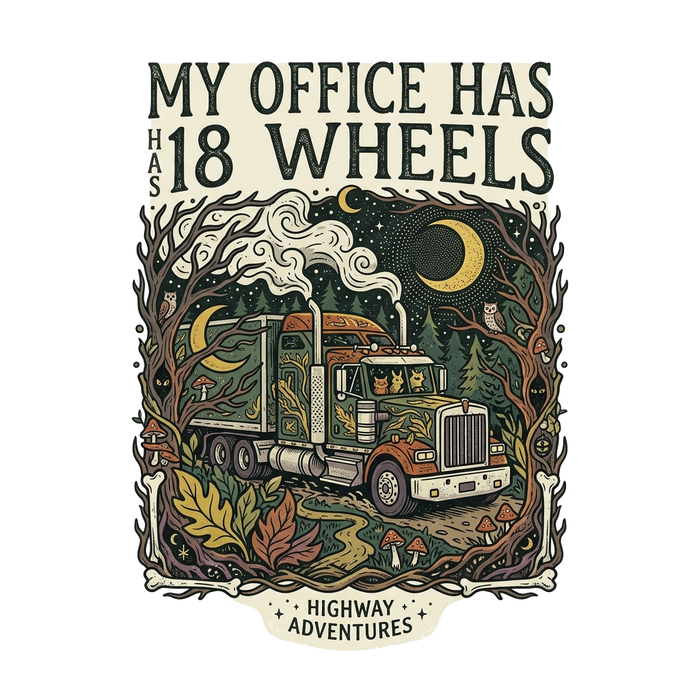 My office has 18 wheels