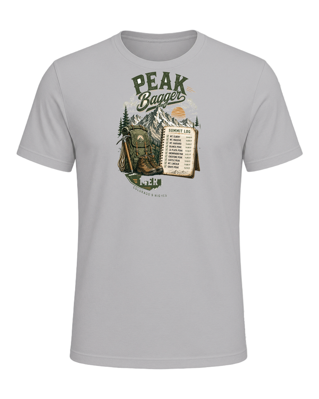 Peak Bagger — Athletic Heather