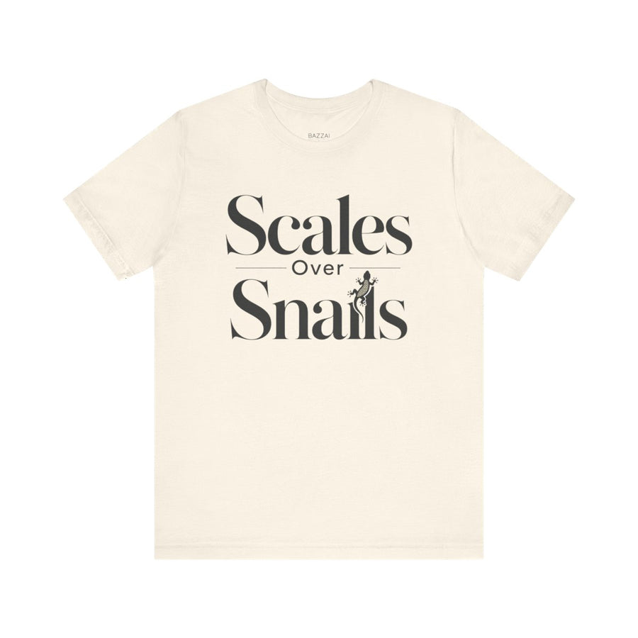 Reptile Gift T-Shirt — Scales Over Snails
