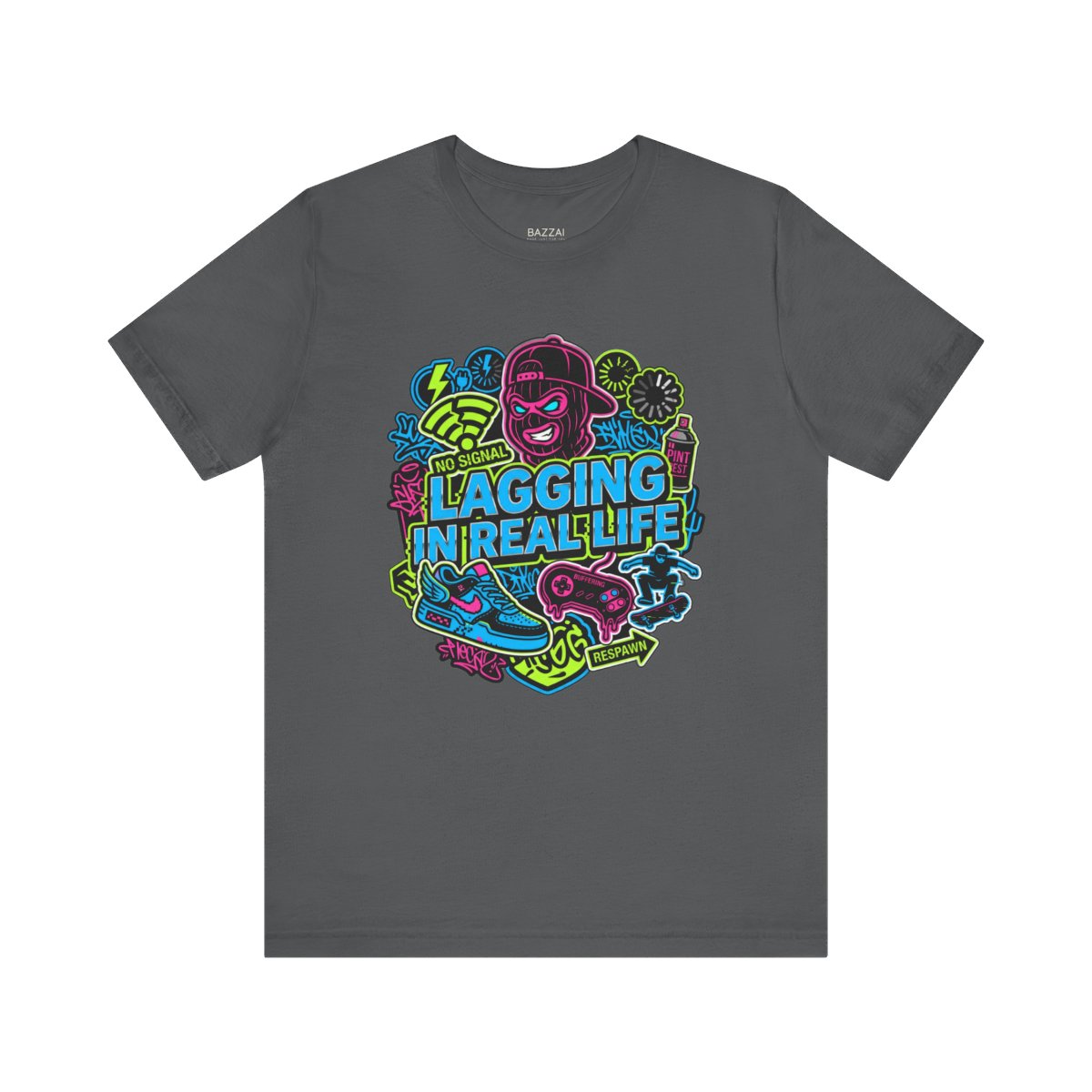 Gamer Gift T-Shirt — Lagging in Real Life — t-shirt design
