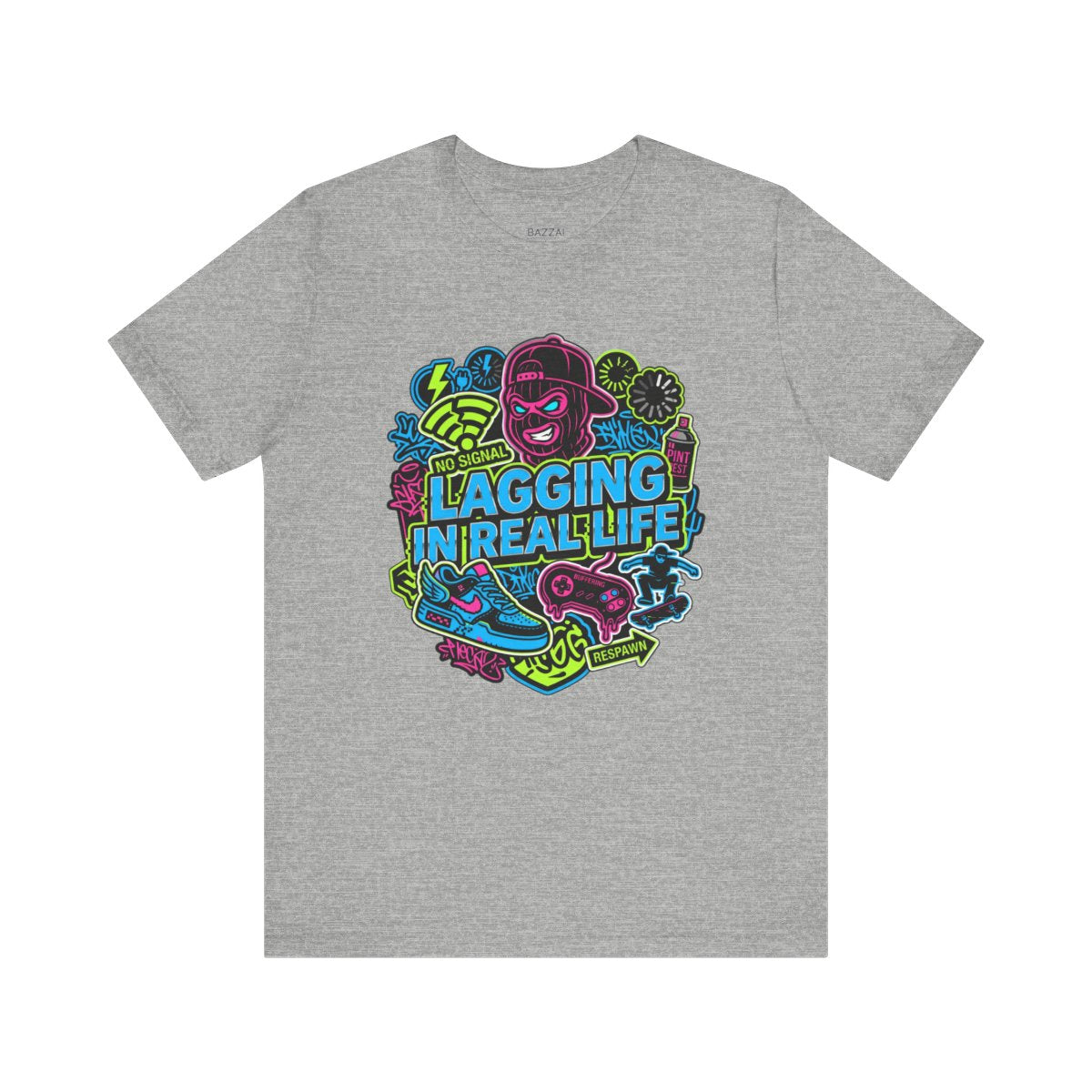 Gamer Gift T-Shirt — Lagging in Real Life — t-shirt design