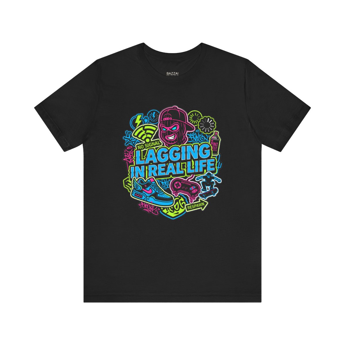 Gamer Gift T-Shirt — Lagging in Real Life — t-shirt design