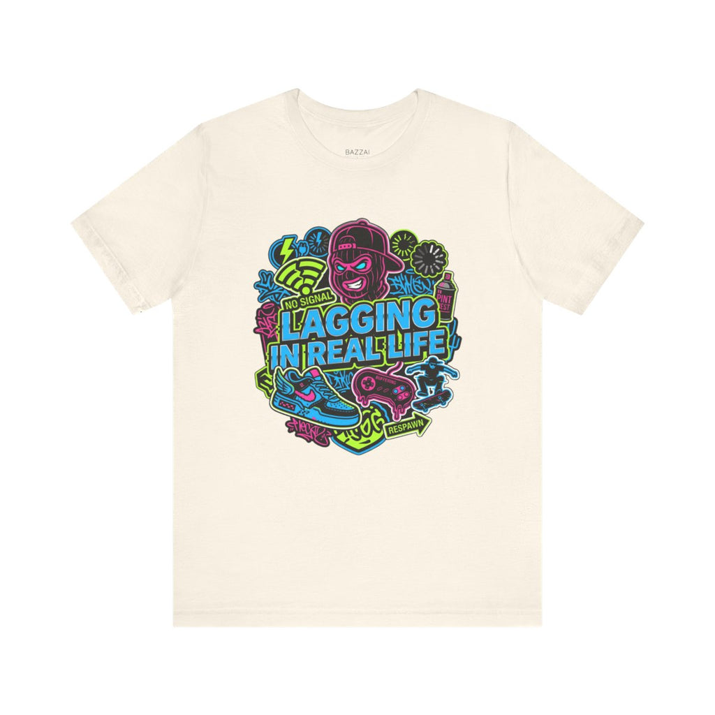 Gamer Gift T-Shirt — Lagging in Real Life — t-shirt design