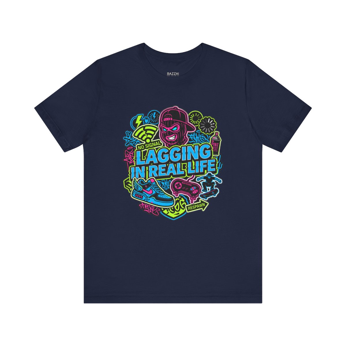 Gamer Gift T-Shirt — Lagging in Real Life — t-shirt design