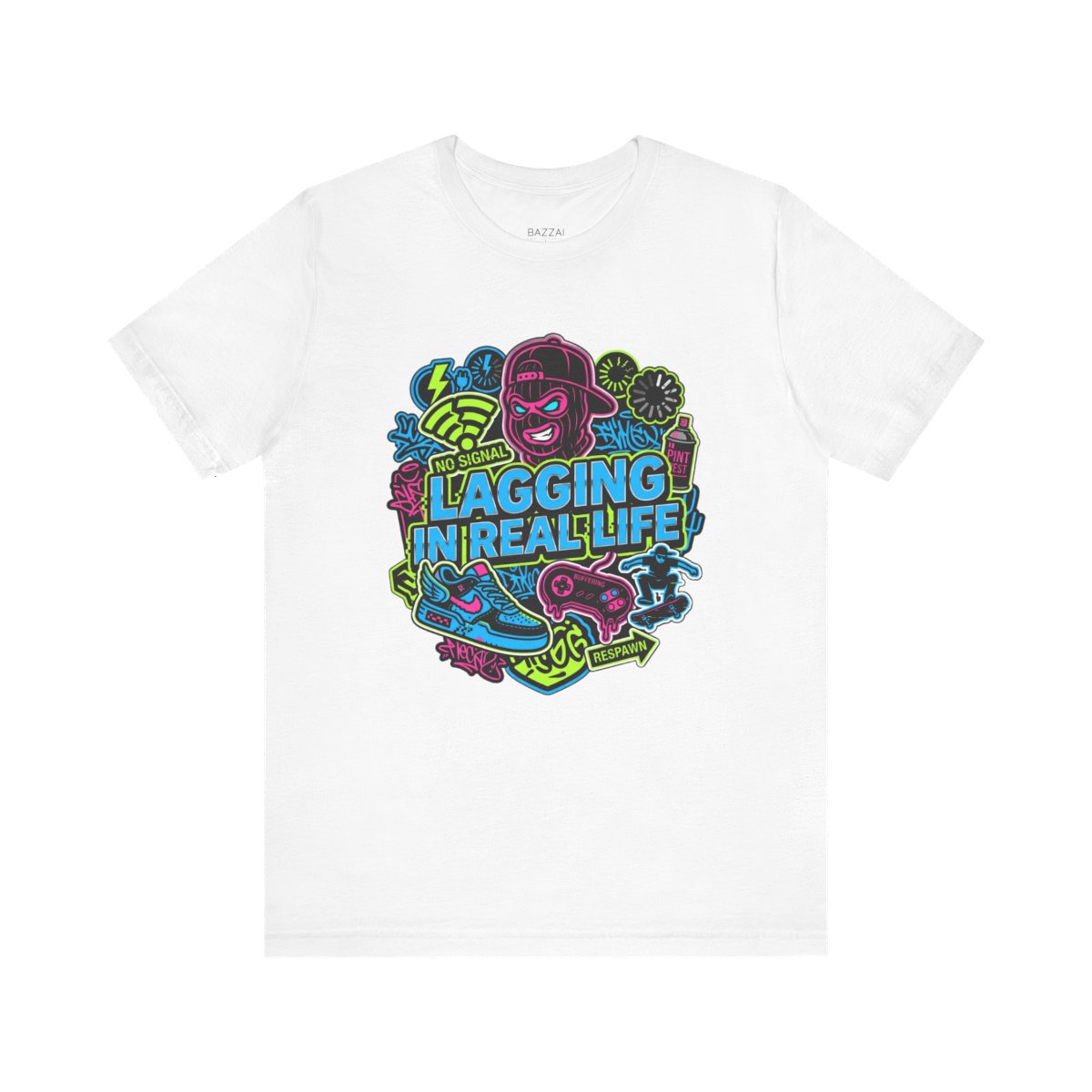 Gamer Gift T-Shirt — Lagging in Real Life — t-shirt design