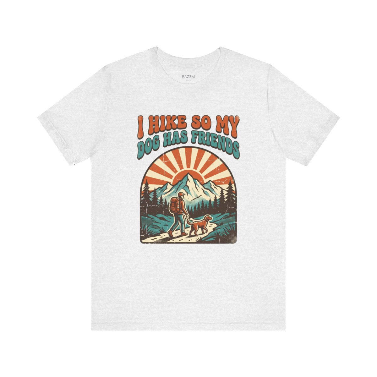 Hiking with Dogs T-Shirt — I Hike So My Dog Has Friends — trail t-shirt design