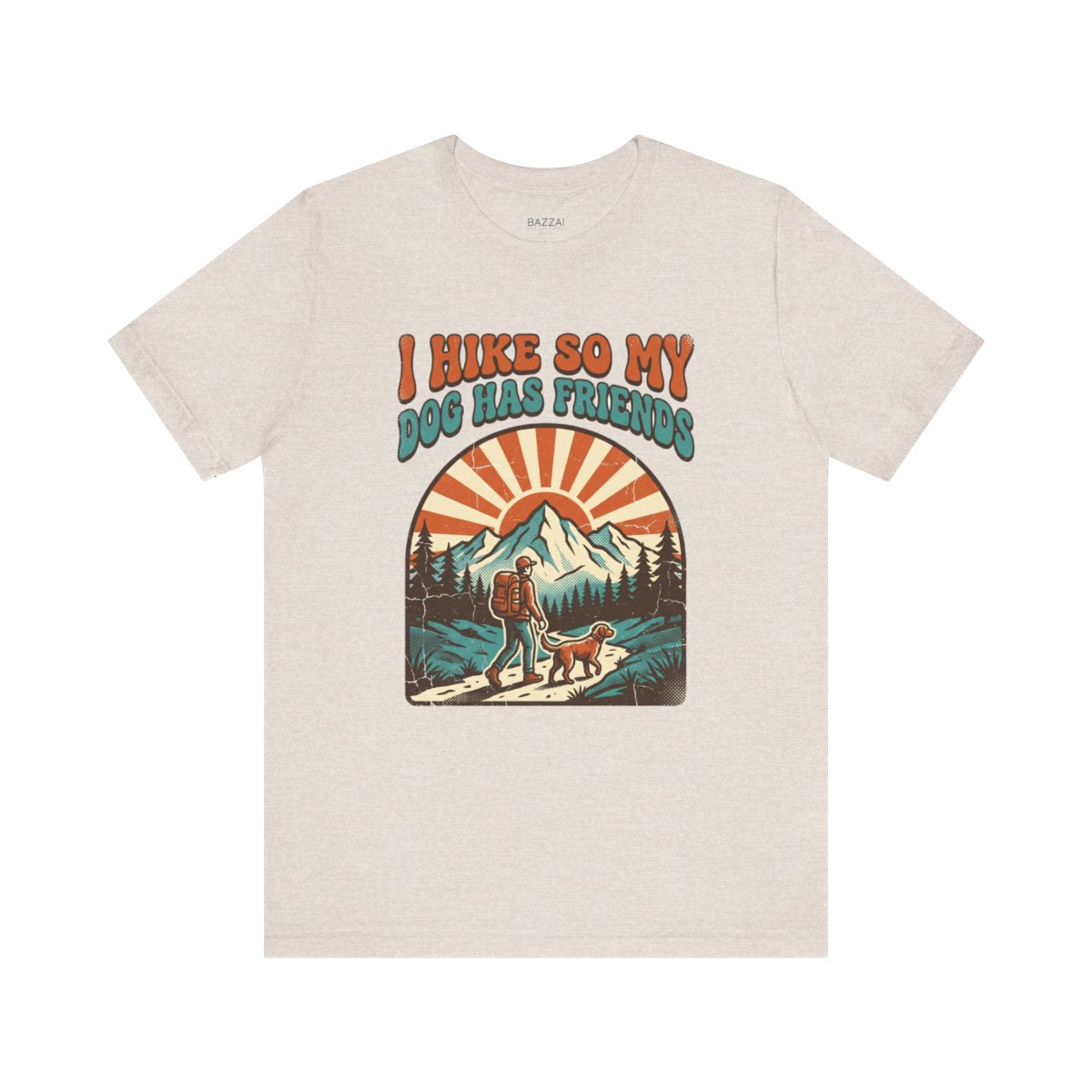 Hiking with Dogs T-Shirt — I Hike So My Dog Has Friends — trail t-shirt design
