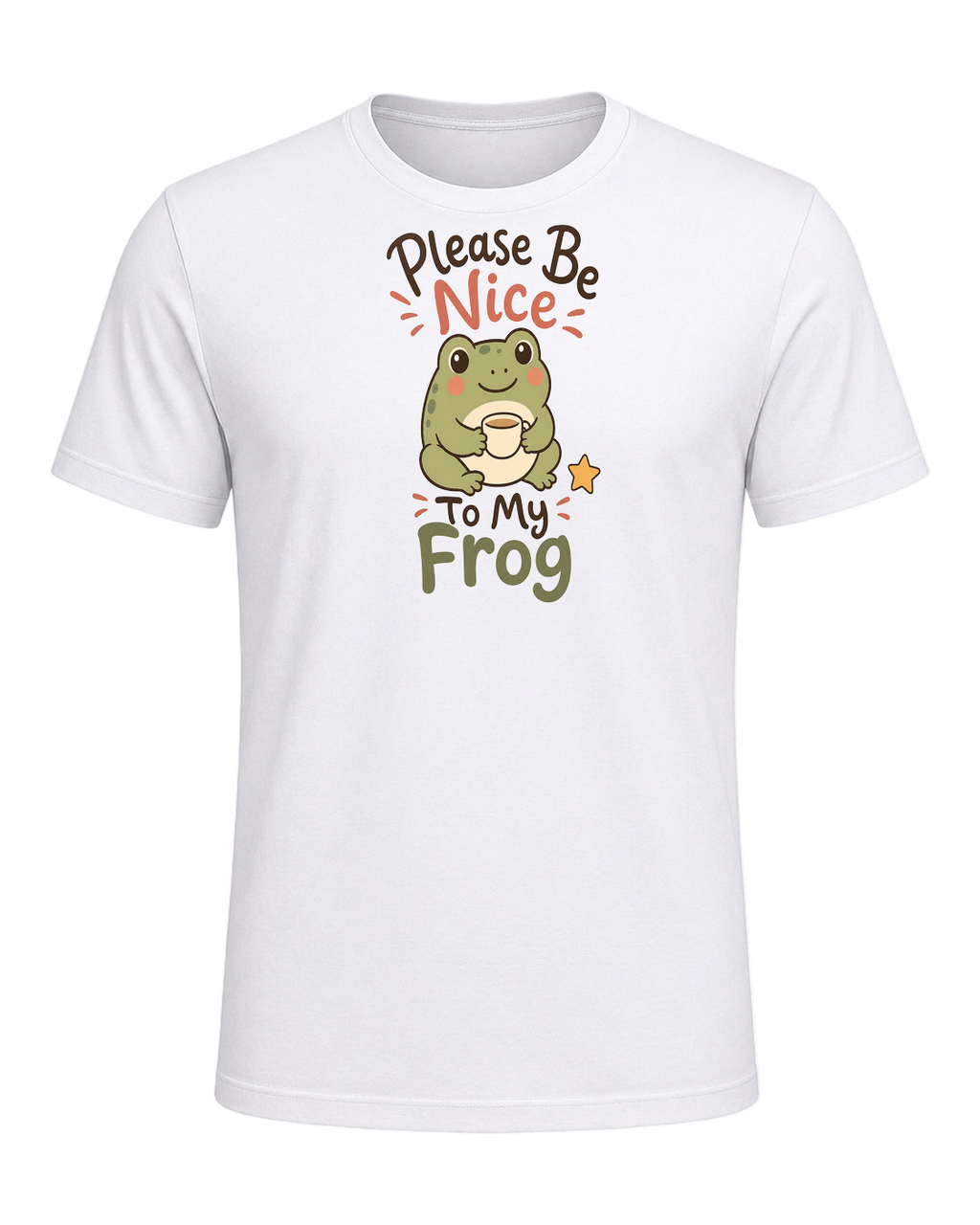 Please Be Nice To My Frog — White