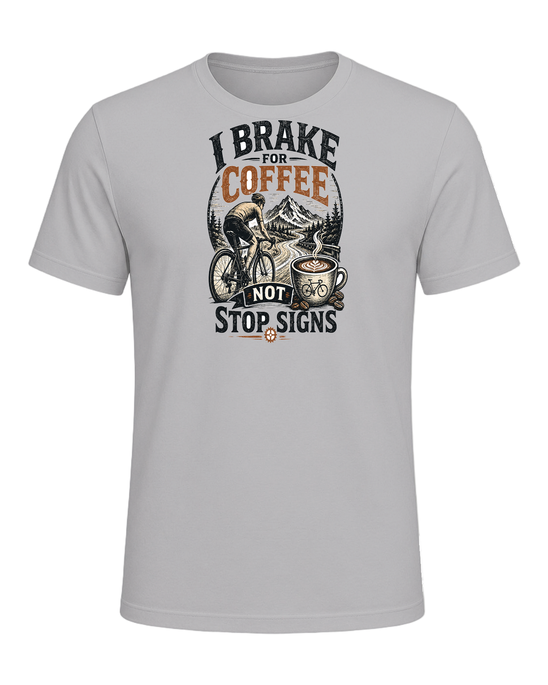 I BRAKE FOR COFFEE NOT STOP SIGNS — Athletic Heather