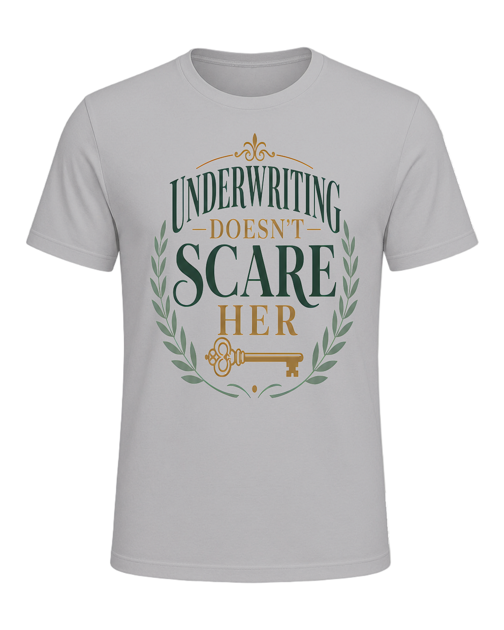 UNDERWRITING DOESN'T SCARE HER — Athletic Heather