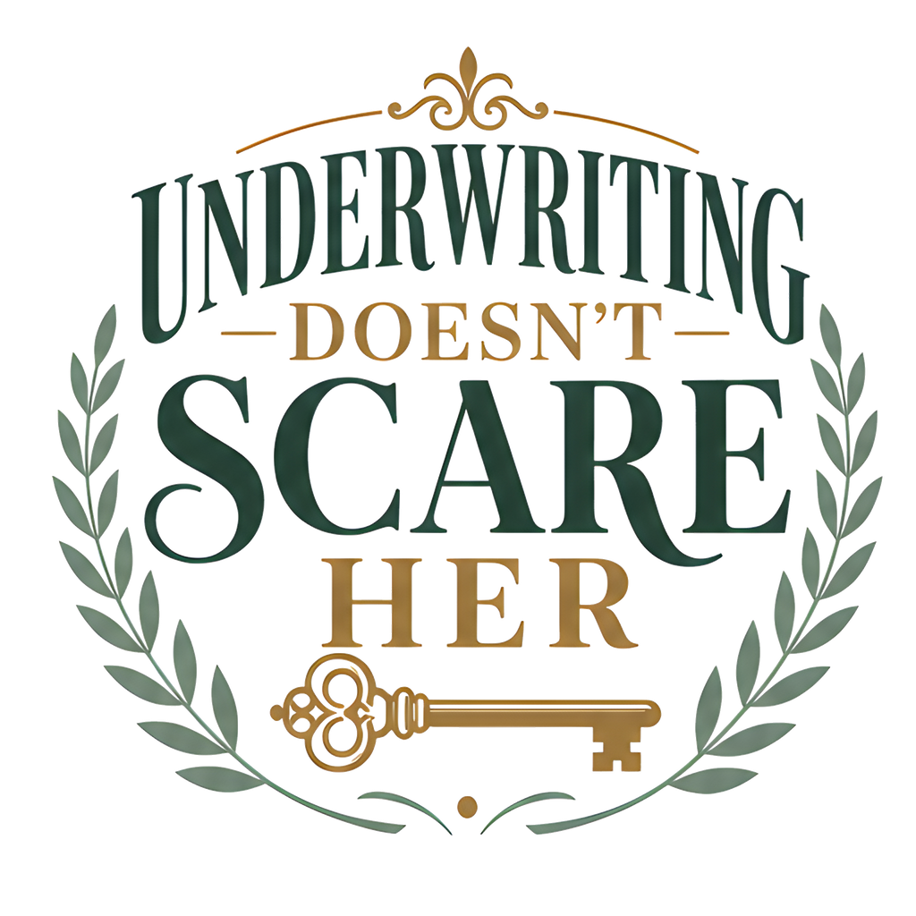 UNDERWRITING DOESN'T SCARE HER