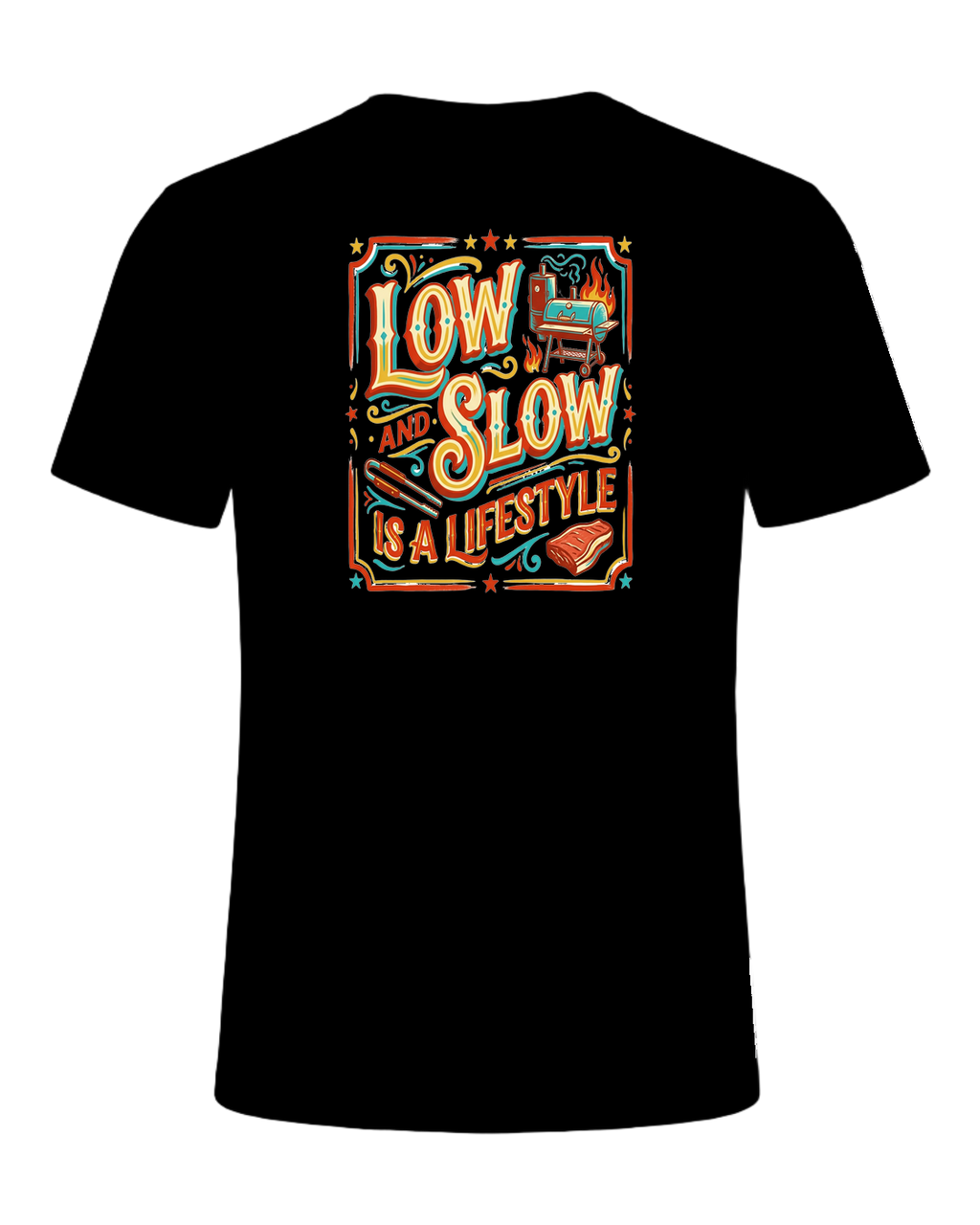 LOW AND SLOW IS A LIFESTYLE — Black