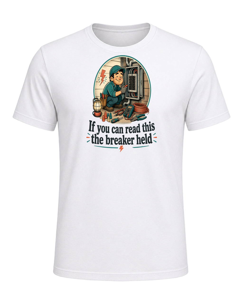 If you can read this the breaker held — White