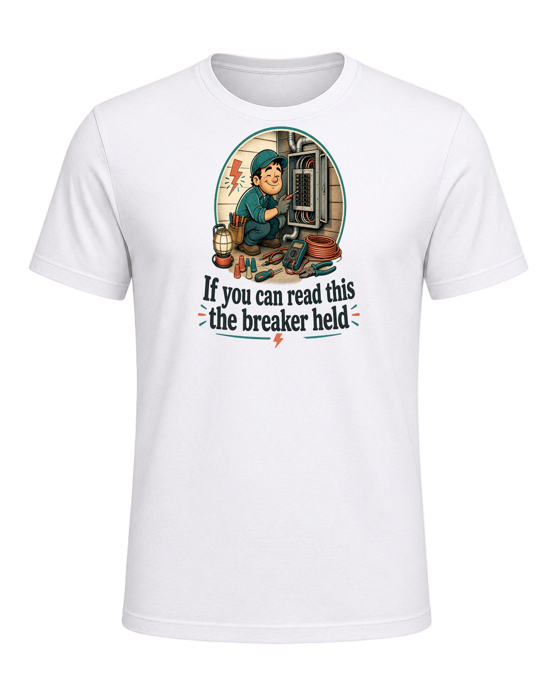 If you can read this the breaker held — White