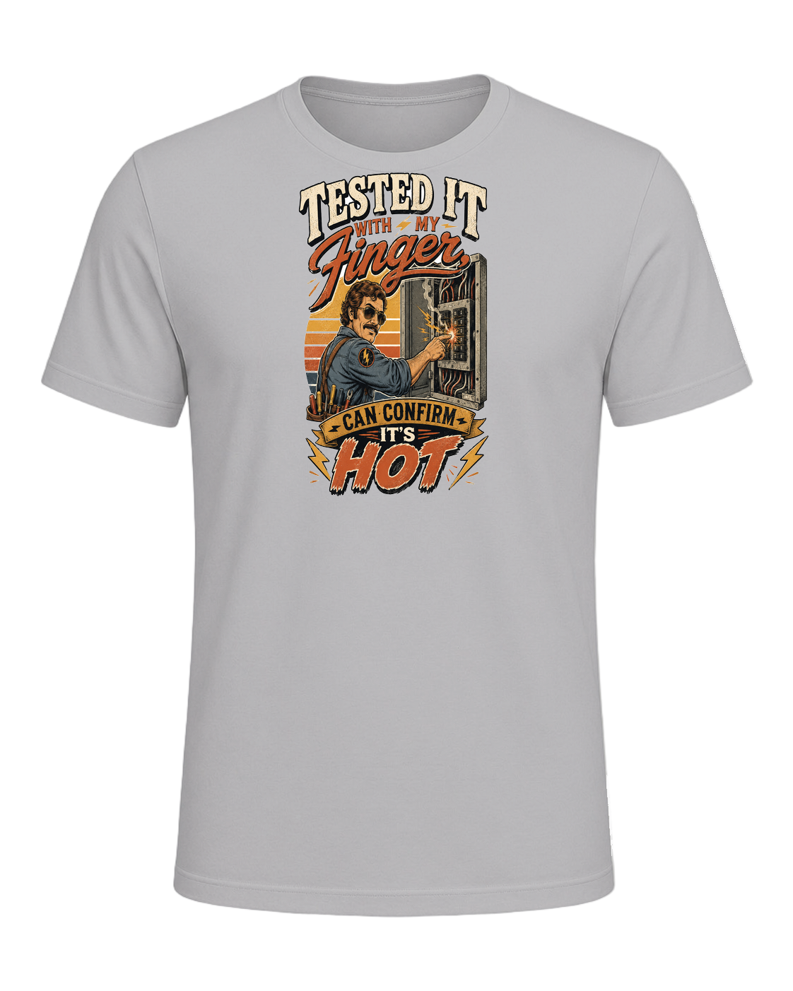 Tested it with my finger, can confirm it's hot — Athletic Heather