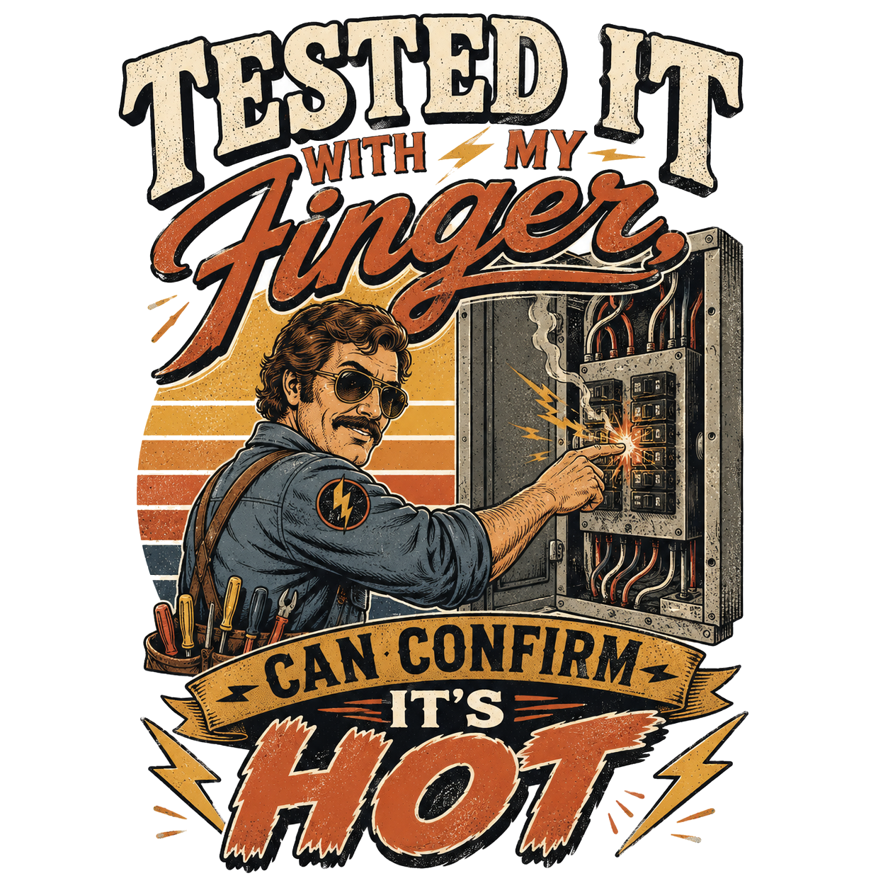 Tested it with my finger, can confirm it's hot