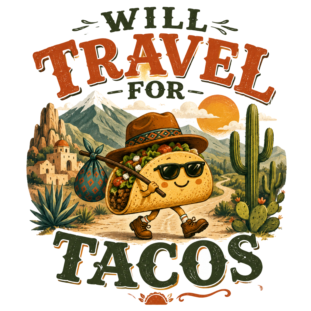 WILL TRAVEL FOR TACOS