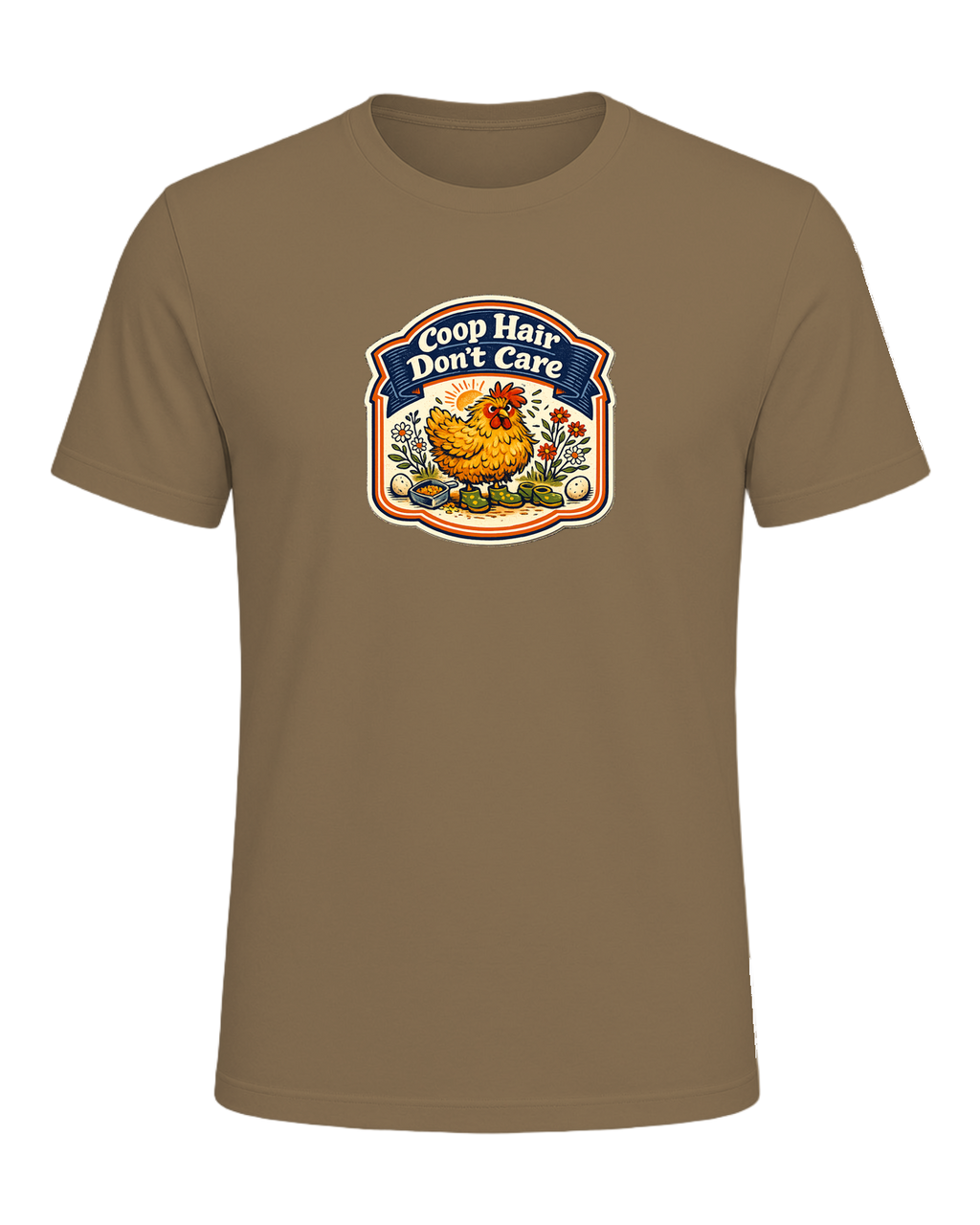 Coop Hair Don't Care Tee — Heather Olive
