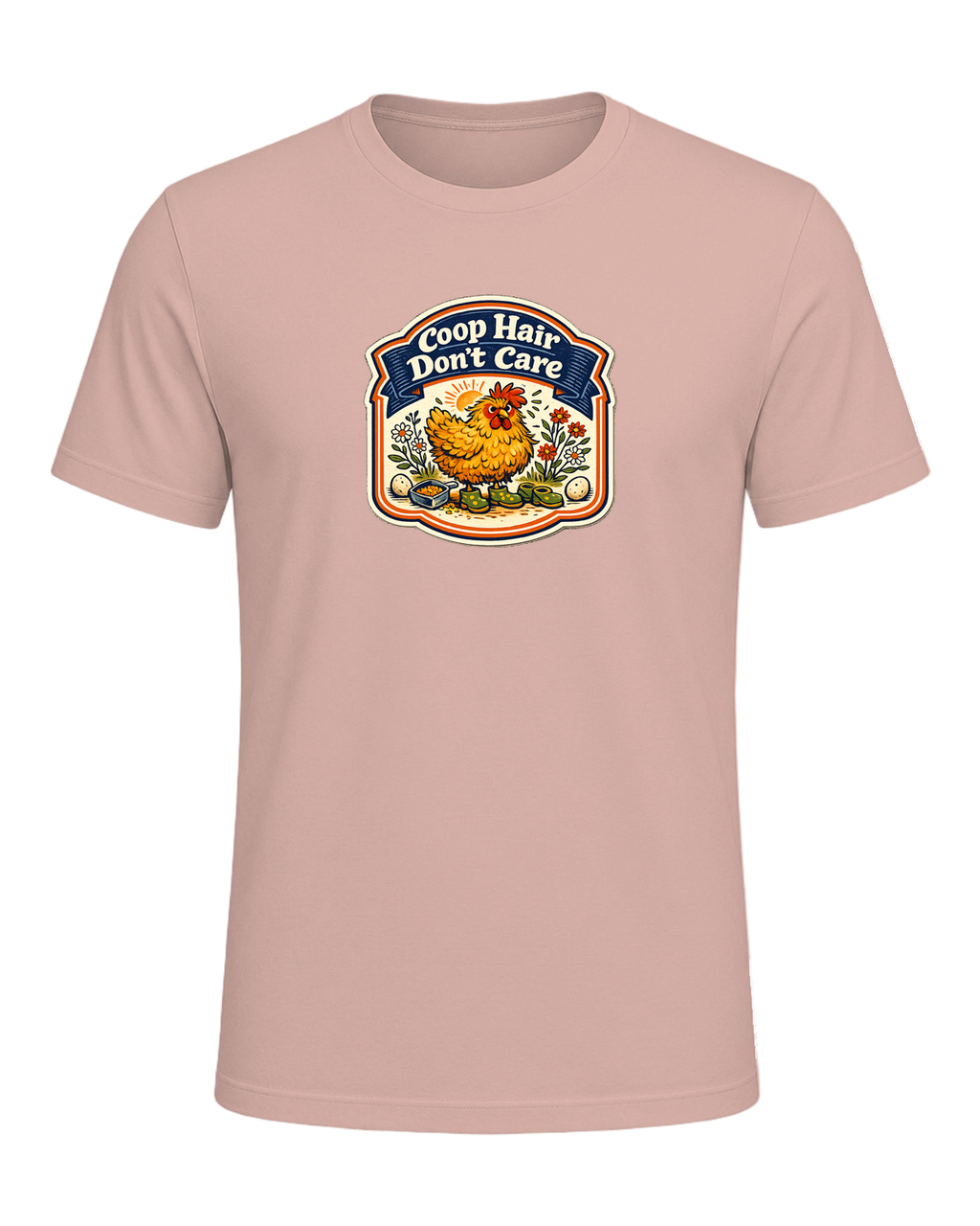 Coop Hair Don't Care Tee — Heather Prism Peach