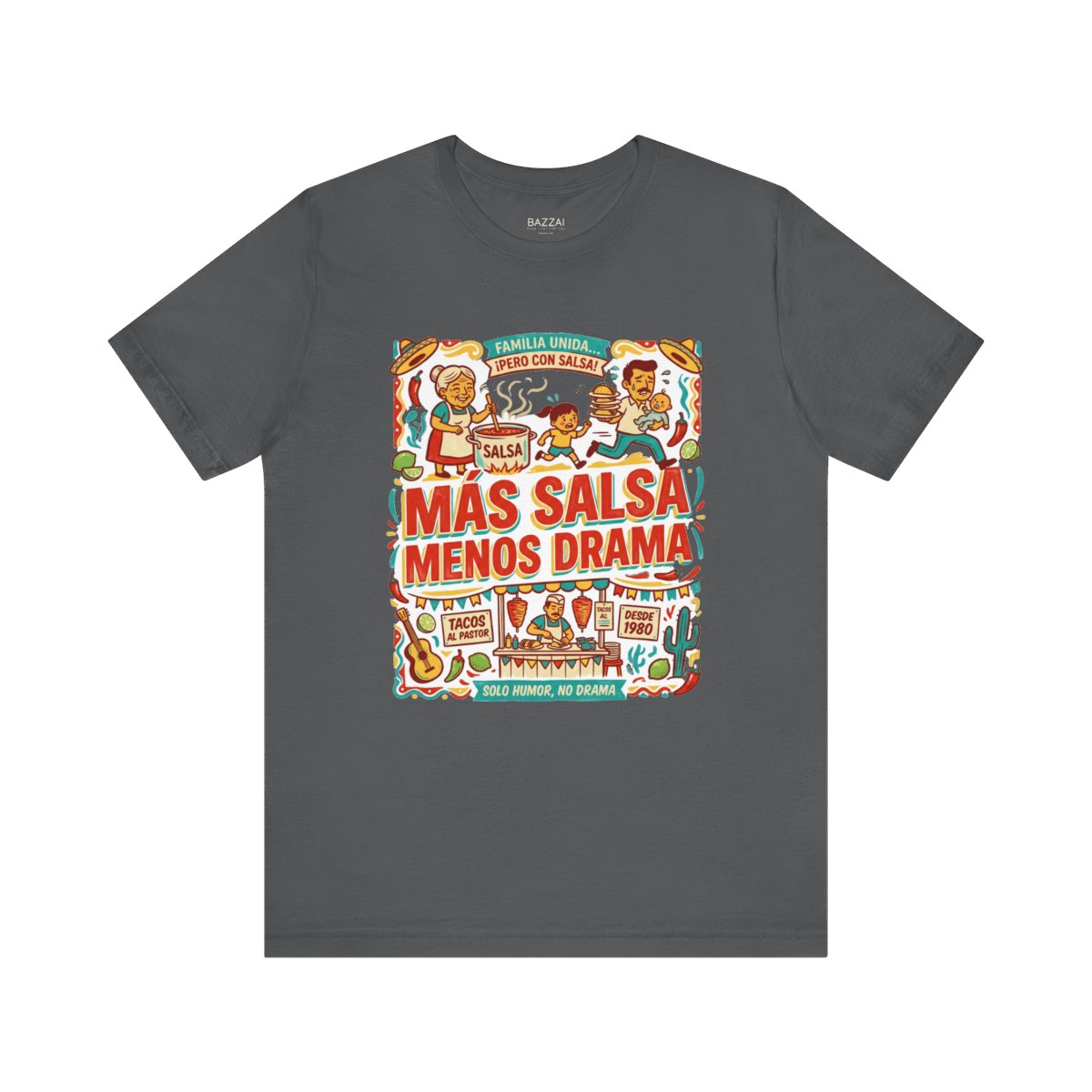 Hot Sauce Lover T-Shirt — Más Salsa Menos Drama — t-shirt design