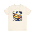Cat Gift Idea T-Shirt — Nap Hard, Purr Loud — t-shirt design by Margaux