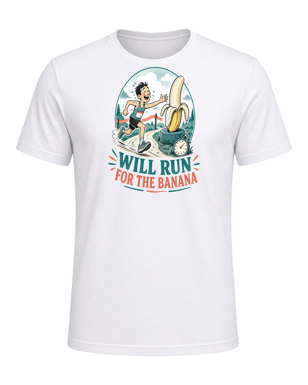 WILL RUN FOR THE BANANA — White