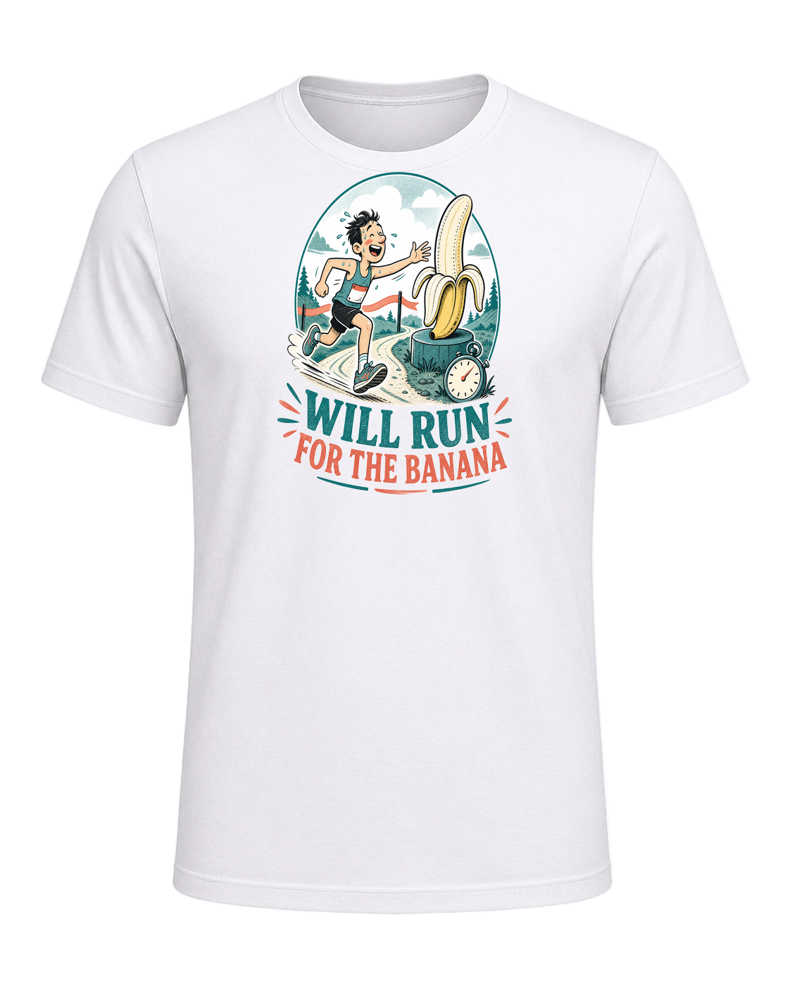 WILL RUN FOR THE BANANA — White