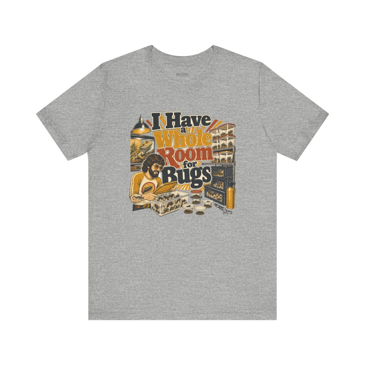 Invertebrate Keeper T-Shirt — I Have a Whole Room for Bugs — t-shirt design