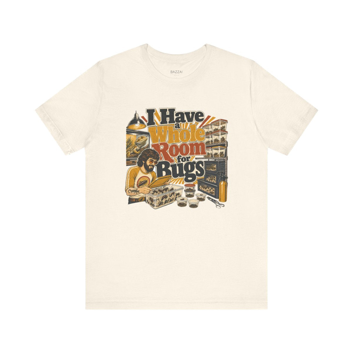 Invertebrate Keeper T-Shirt — I Have a Whole Room for Bugs — t-shirt design