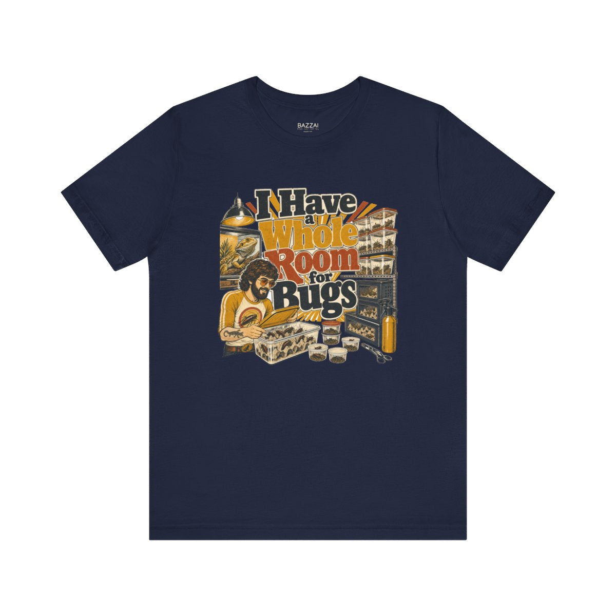 Invertebrate Keeper T-Shirt — I Have a Whole Room for Bugs — t-shirt design