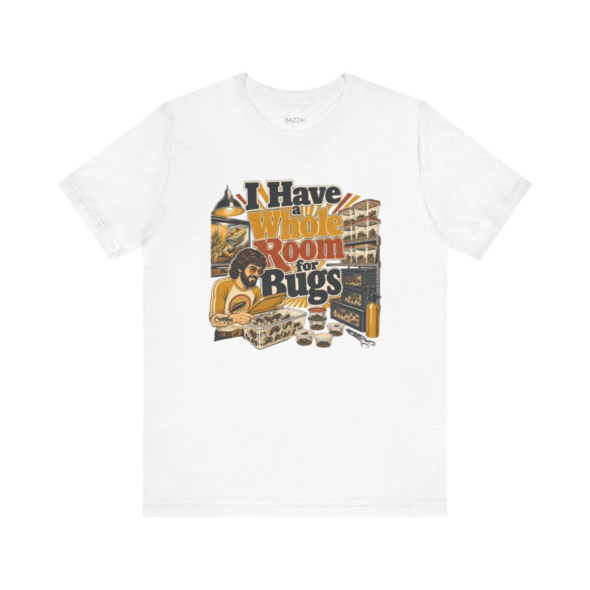 Invertebrate Keeper T-Shirt — I Have a Whole Room for Bugs — t-shirt design