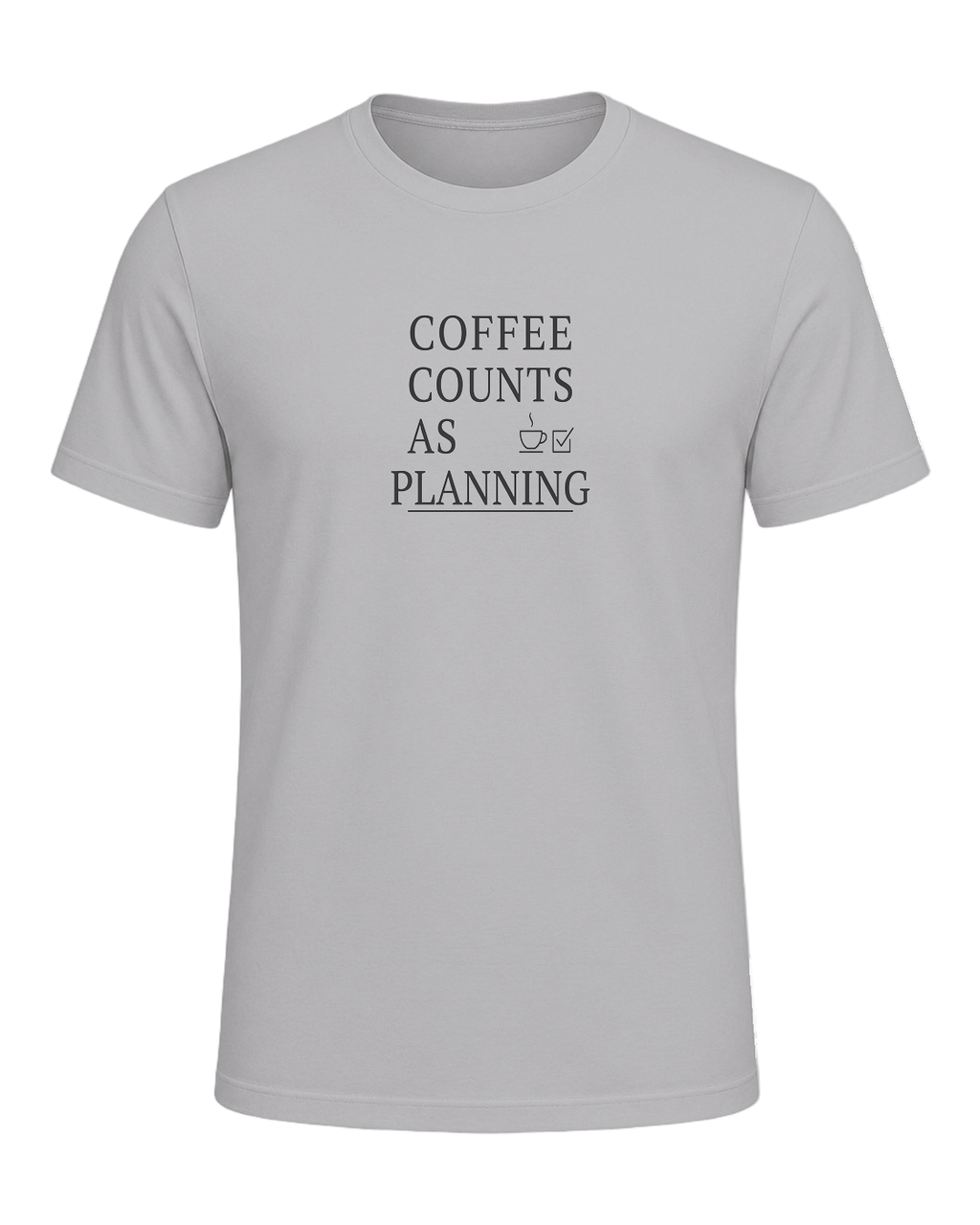 coffee counts as planning — Athletic Heather
