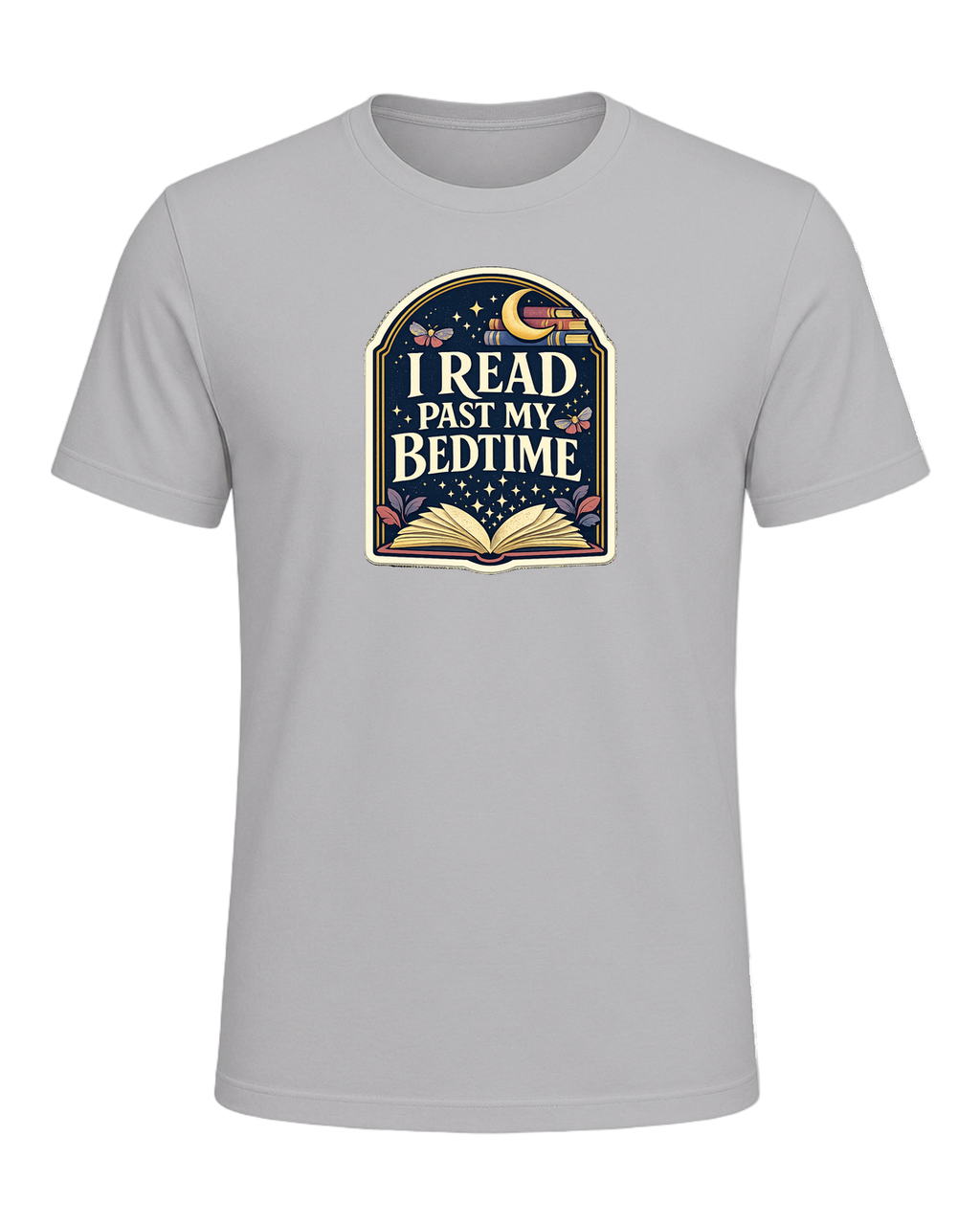 I Read Past My Bedtime Tee — Athletic Heather