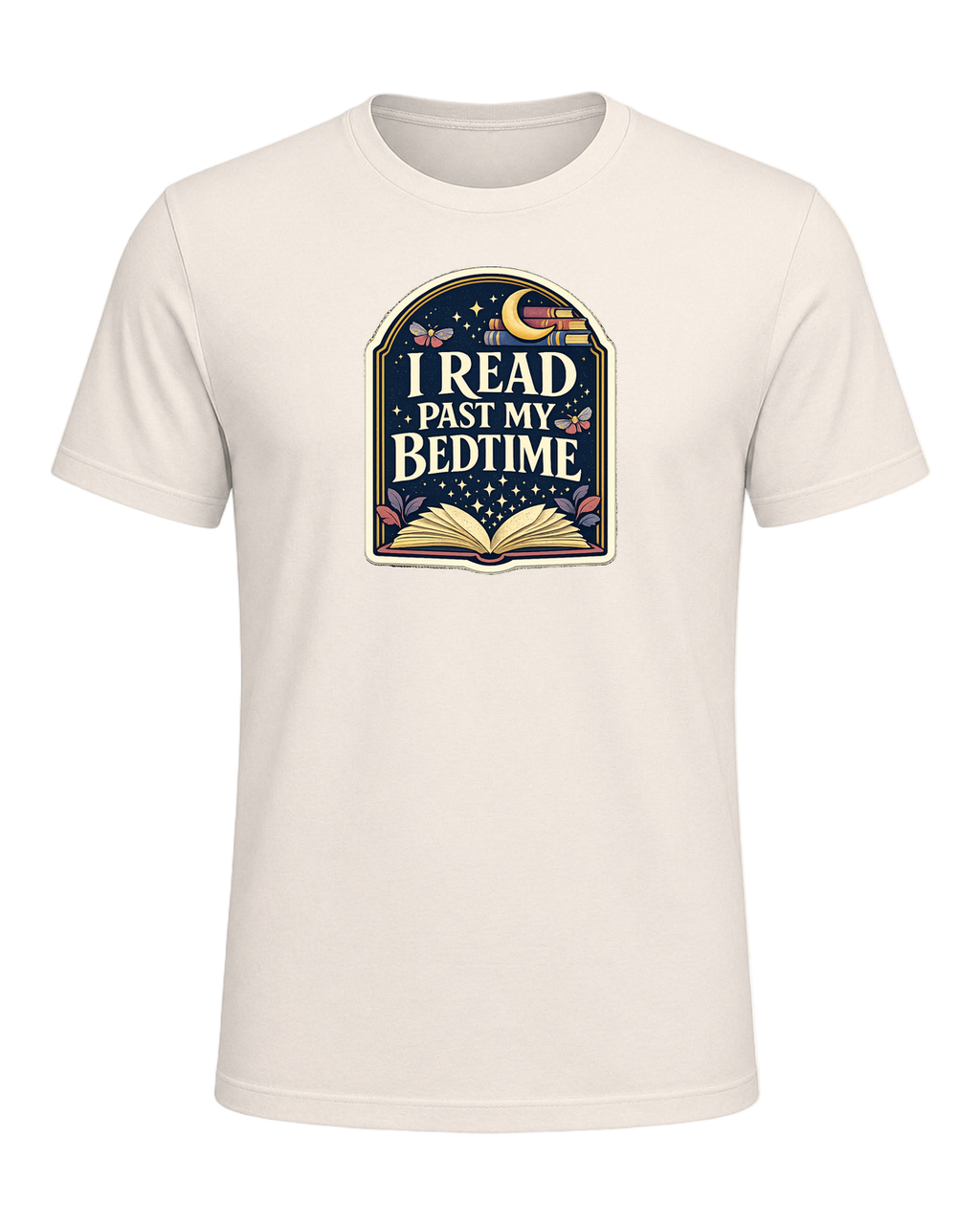 I Read Past My Bedtime Tee — Natural