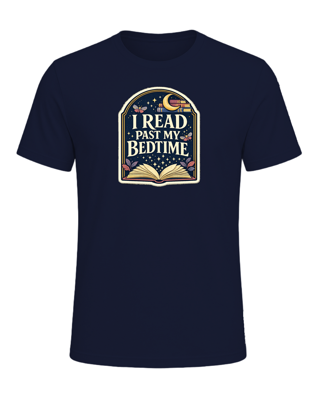 I Read Past My Bedtime Tee — Navy