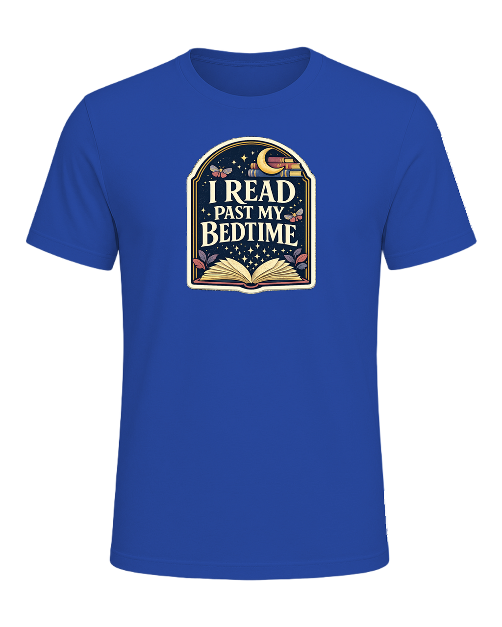I Read Past My Bedtime Tee — True Royal