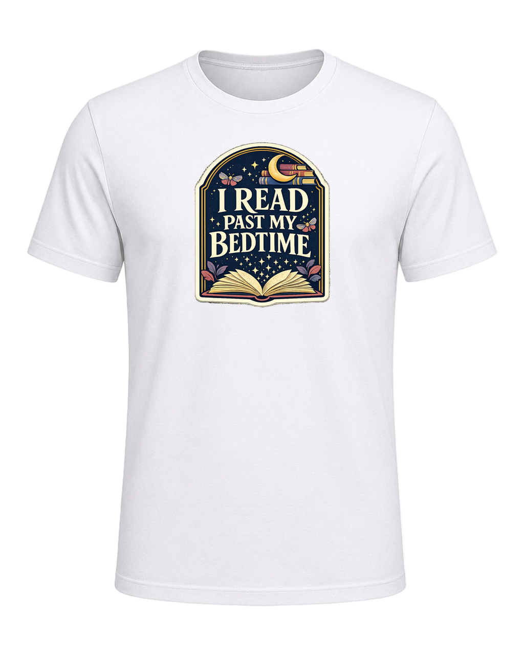 I Read Past My Bedtime Tee — White