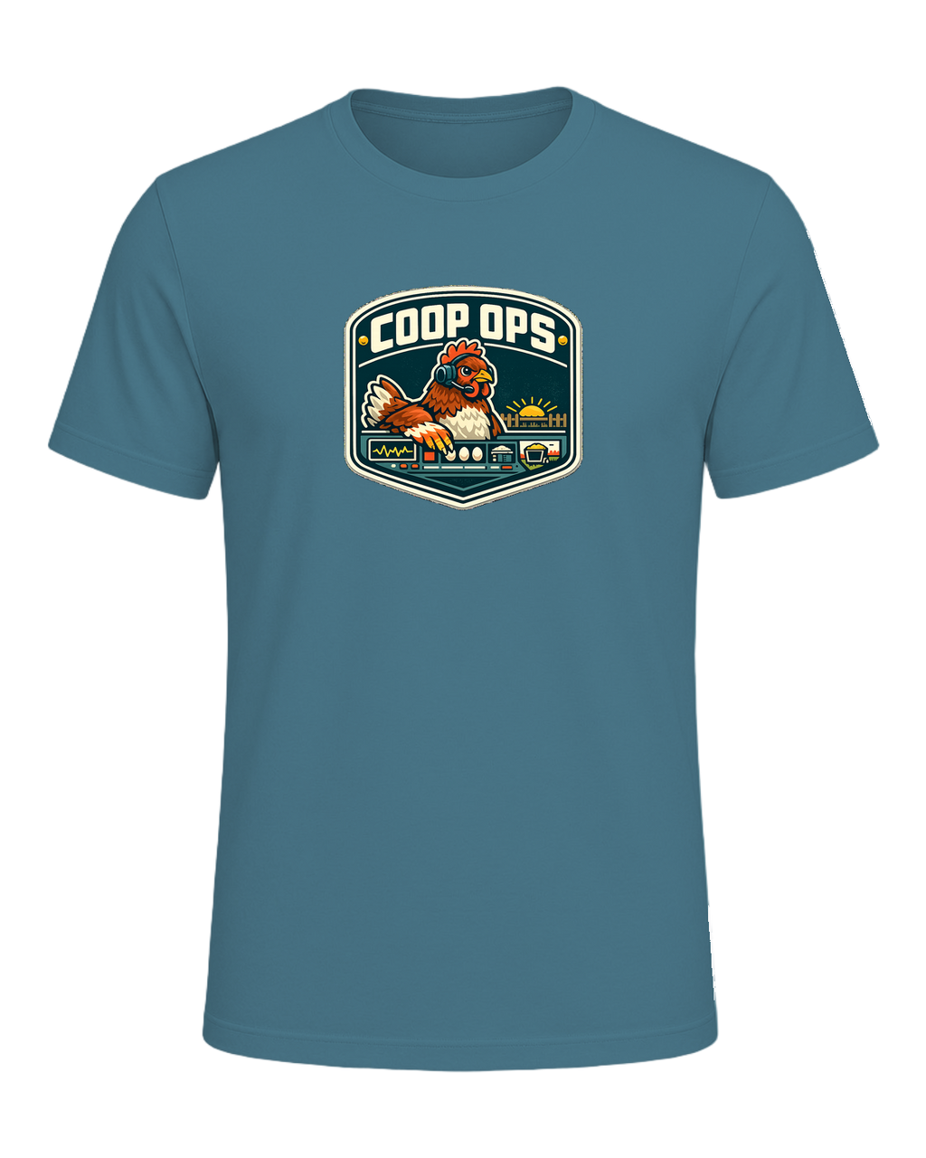 Coop Ops Tee — Heather Deep Teal