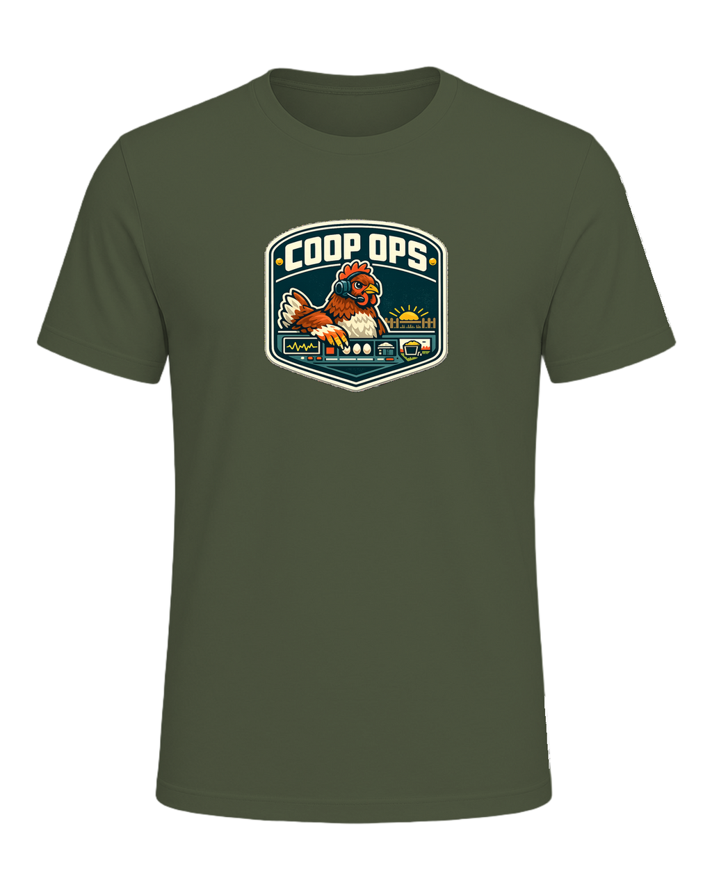Coop Ops Tee — Military Green