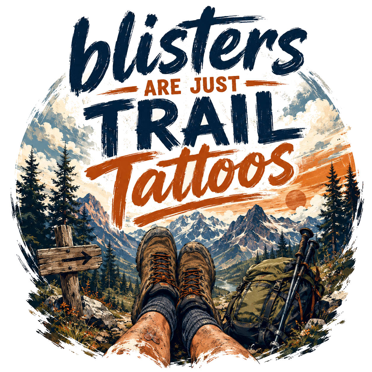 blisters are just trail tattoos