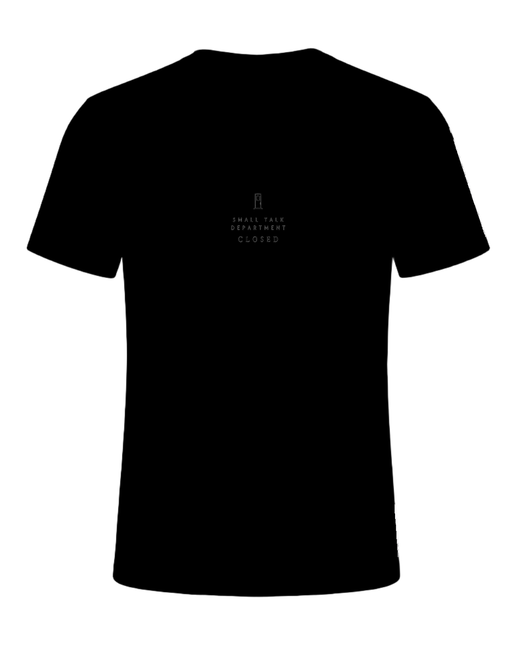 small talk department closed — Black